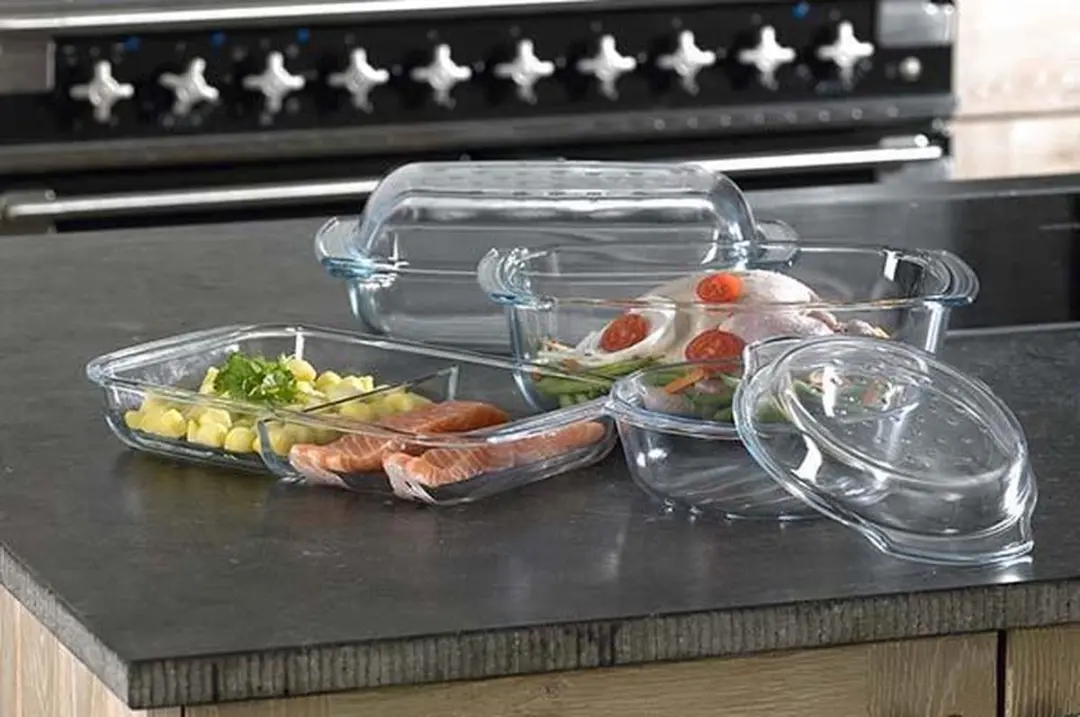 Cosy&Trendy Ovenschaal 3.5L - 500°C - 28x21x11cm Transparant