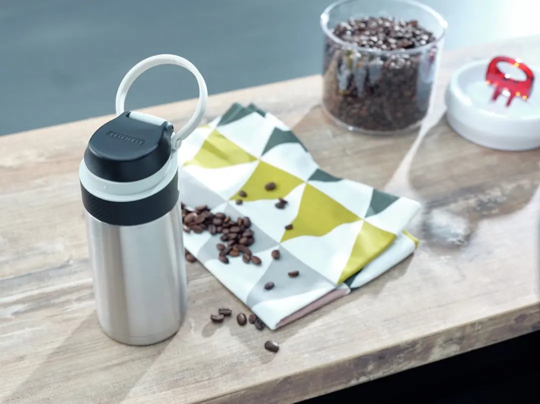 Leifheit Thermosbeker Flip 350ml - RVS - 3244
