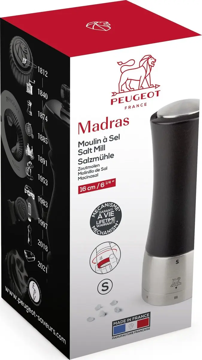 Peugeot Madras Zoutmolen 16cm - Chocolade