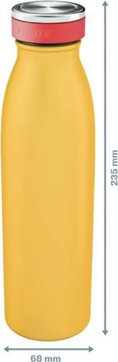 Leitz Cosy Dubbelwandige Waterfles 500ml - Warm Geel