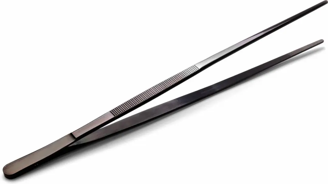 Hendi Universeel Pincet 300mm - Zwart gecoat - RVS