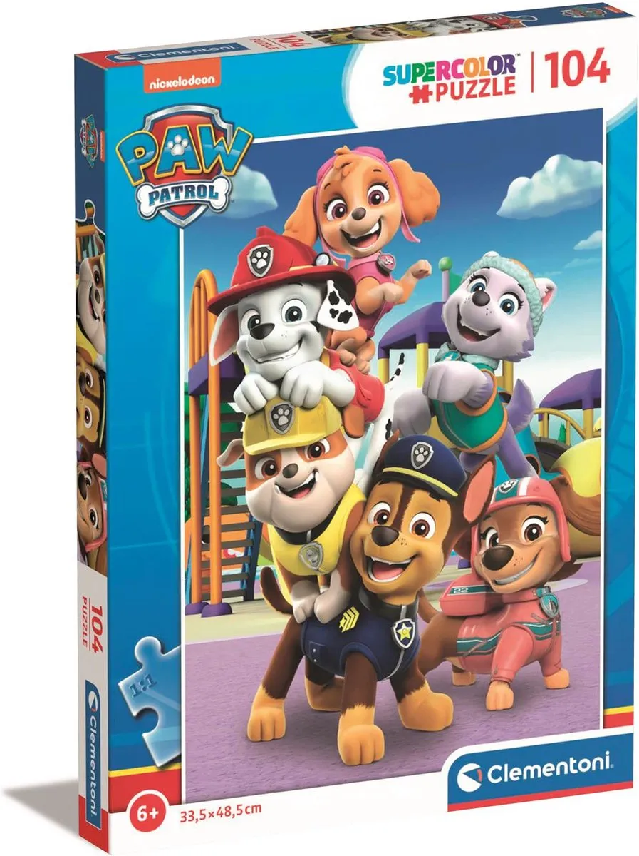 Clementoni Paw Patrol Puzzel 104 Stukjes - Multicolor