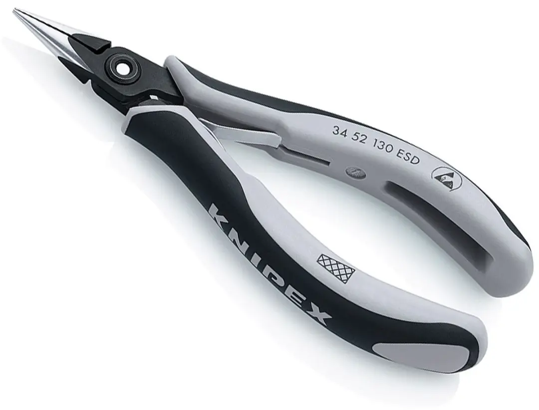 Knipex 34 52 130 ESD Platte Rondbektang 130mm