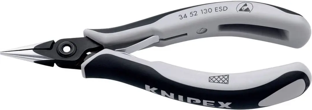 Knipex 34 52 130 ESD Platte Rondbektang 130mm - afbeelding 6 van 6