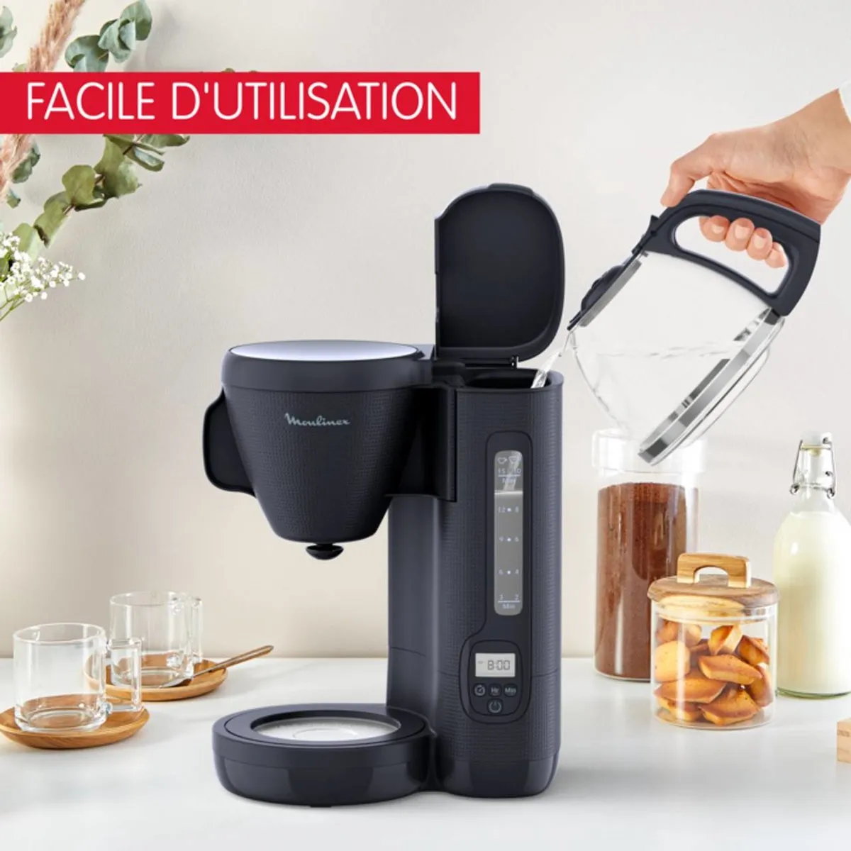 Moulinex FG2M2810 Filterkoffiezetapparaat 1000W - 12 Kopjes - Blauw