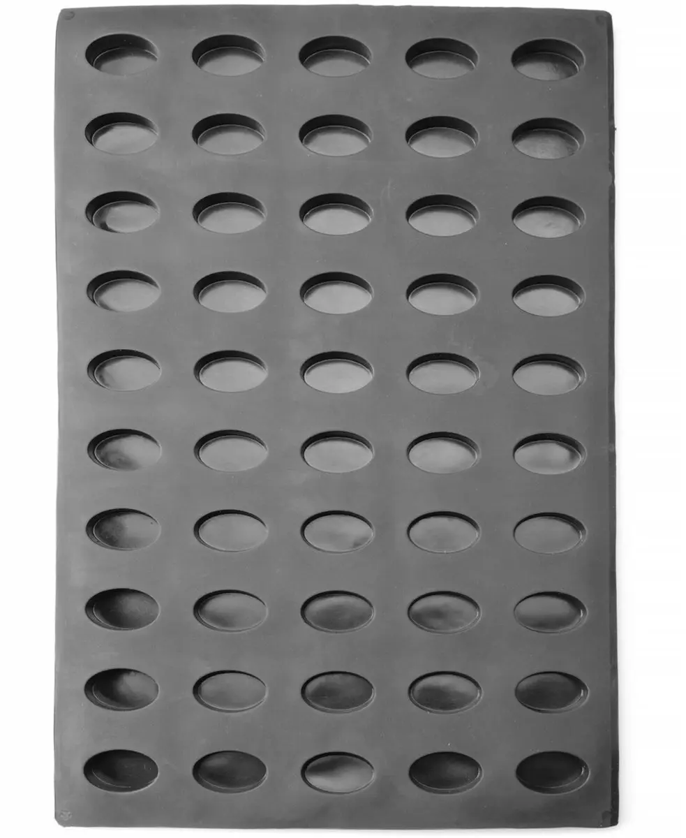 HENDI Ovale Siliconen Bakvorm 570x375x20mm - Antraciet
