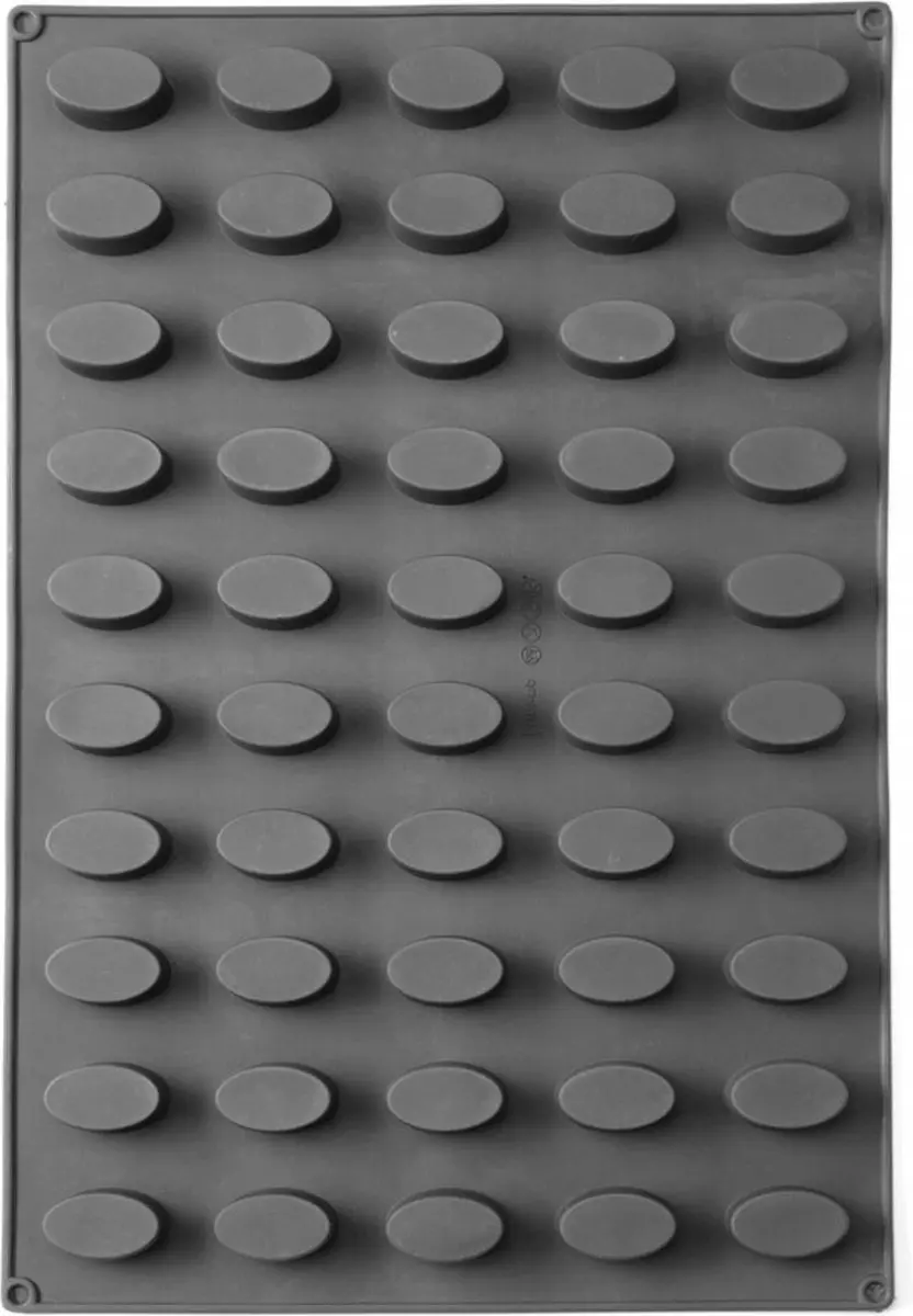 HENDI Ovale Siliconen Bakvorm 570x375x20mm - Antraciet