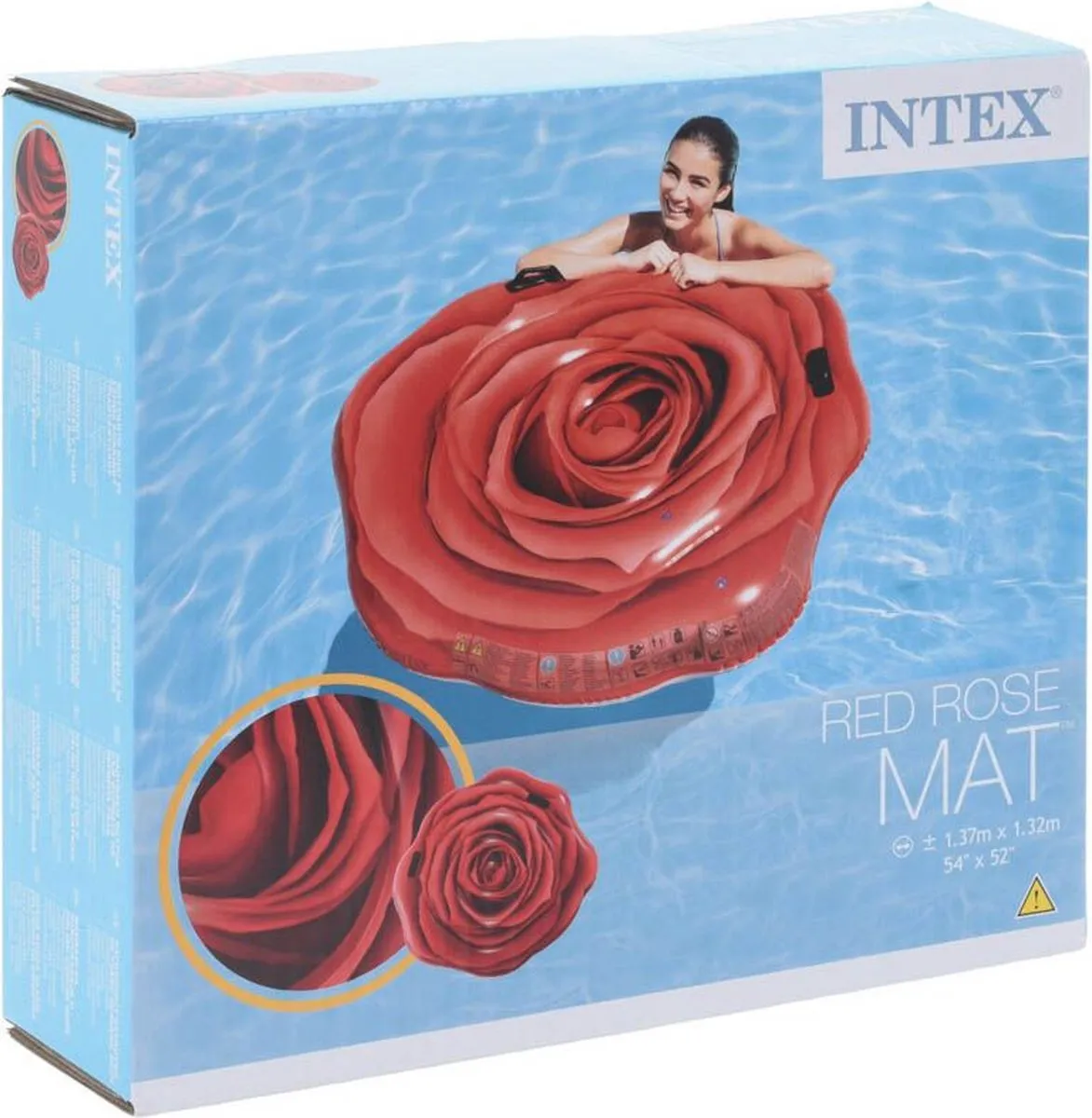 Intex Red Rose Mat - Rood