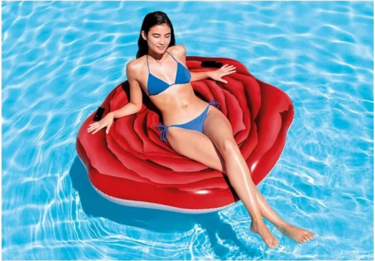 Intex Red Rose Mat - Rood