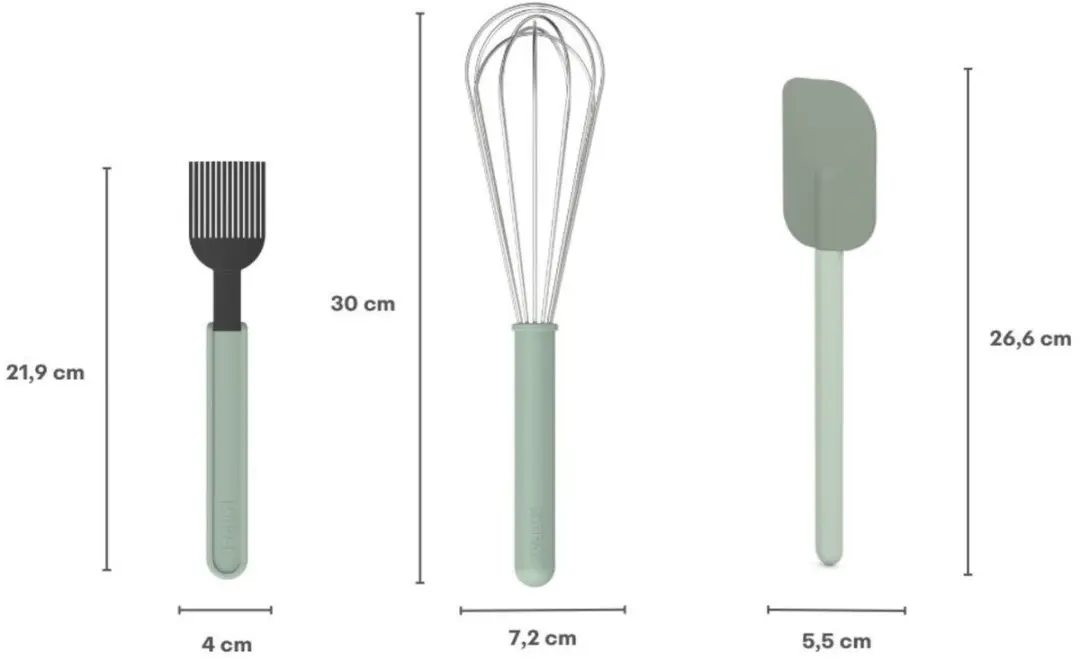 Mepal Chef it Bakset 3-delig - Nordic sage