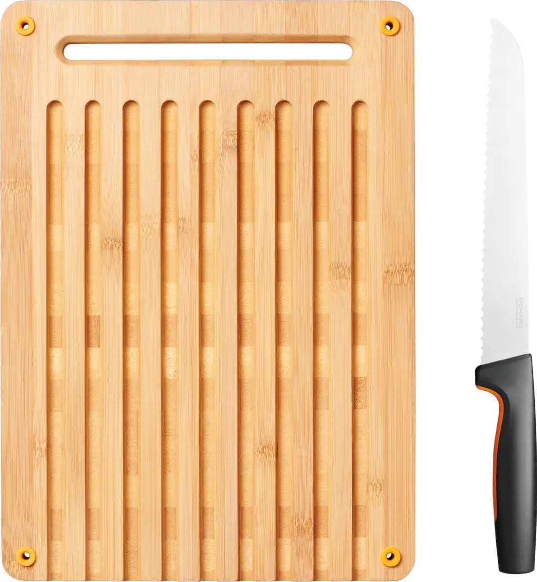Fiskars FF Bamboo Broodplankset
