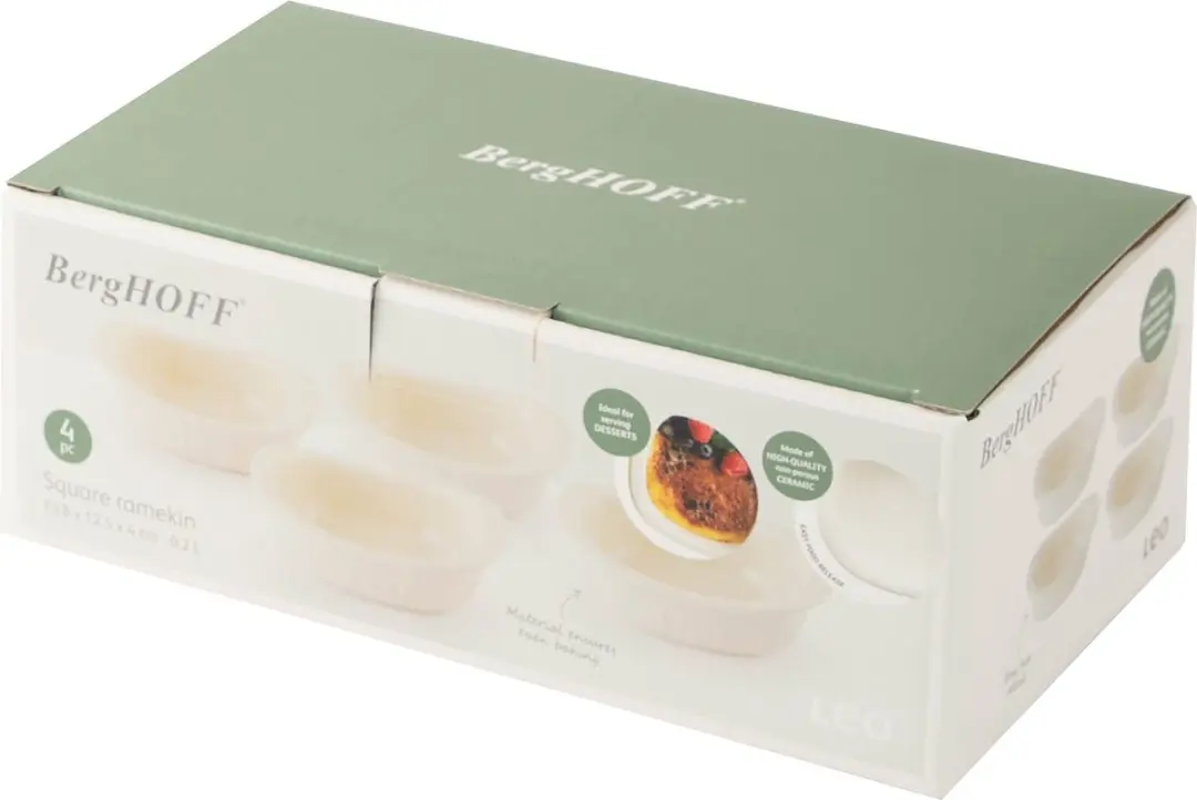 BergHOFF LEO Balance Ramekins 4-delig - 0,20L - Beige