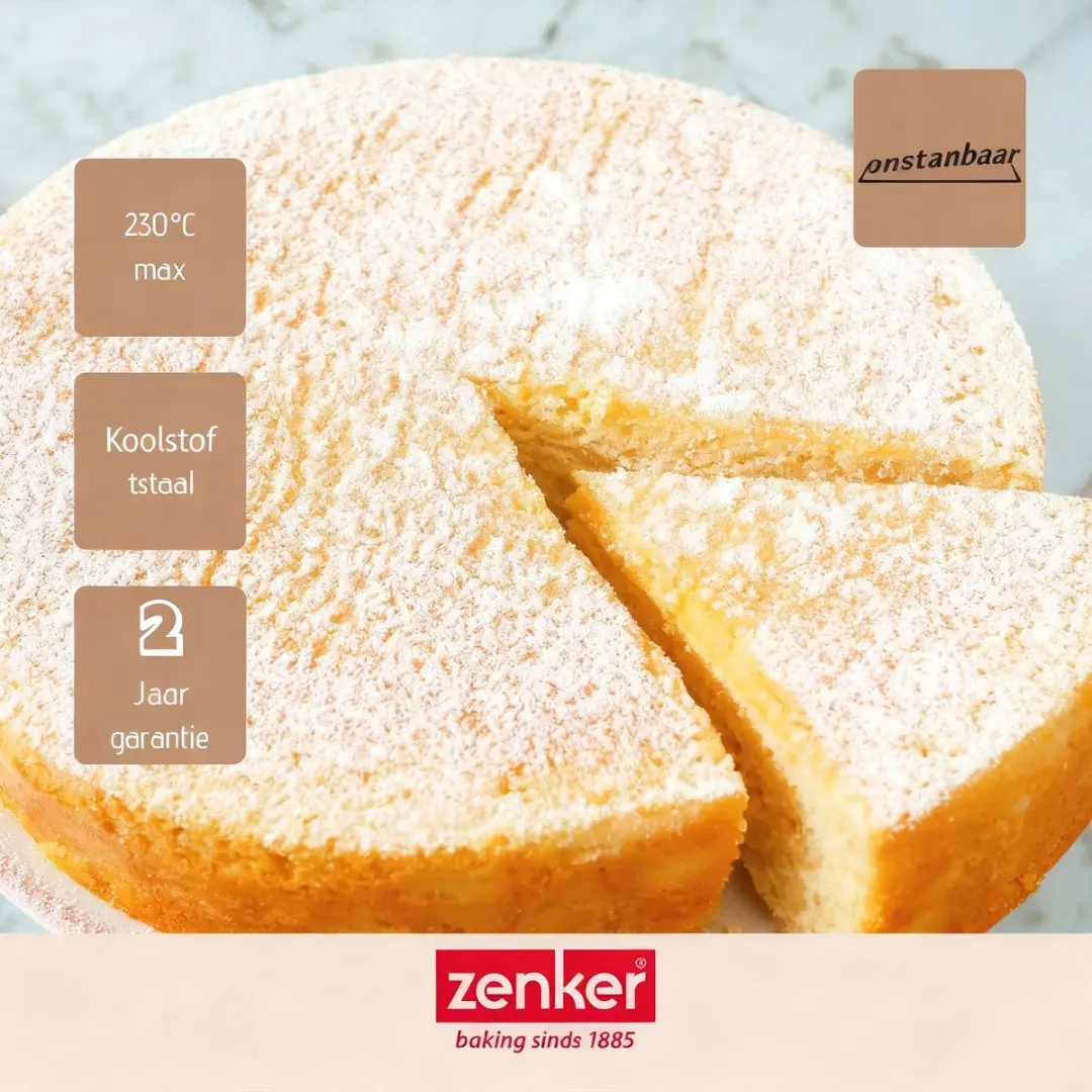 Zenker Springvorm 25cm - Zwart/Groen