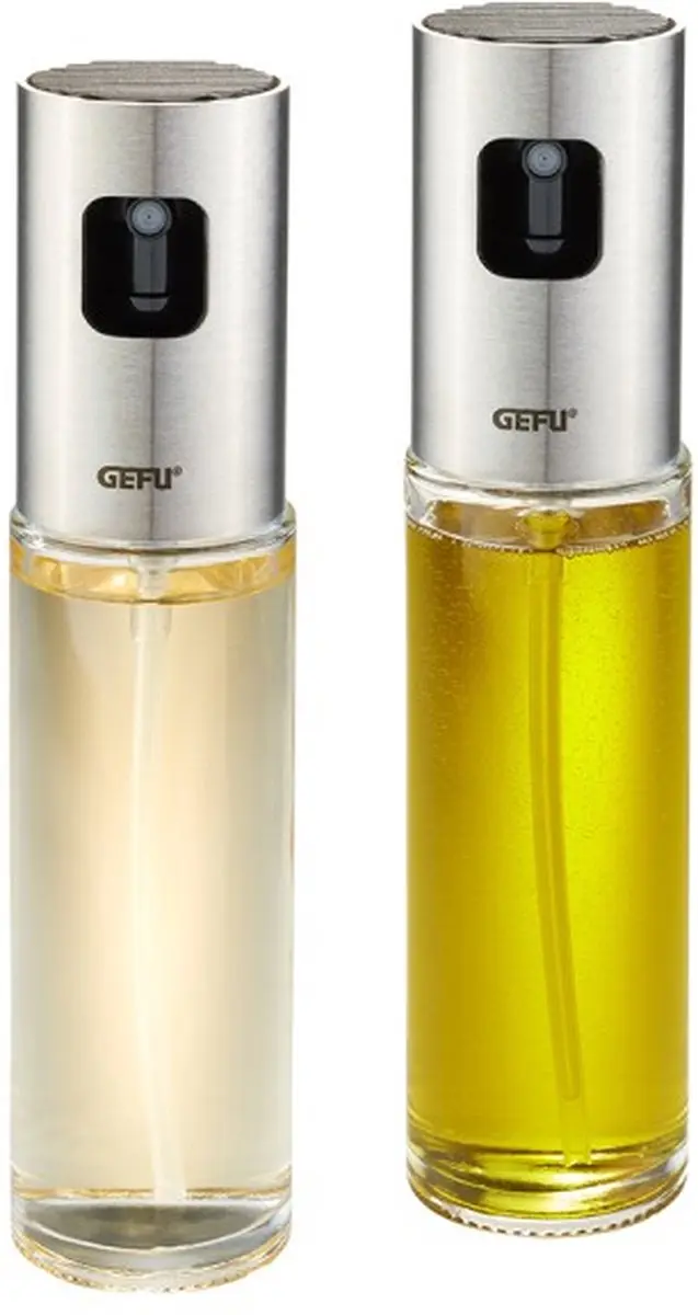 GEFU NEVA Olie- en Azijnsprayers Set 2x100ml Glas/RVS