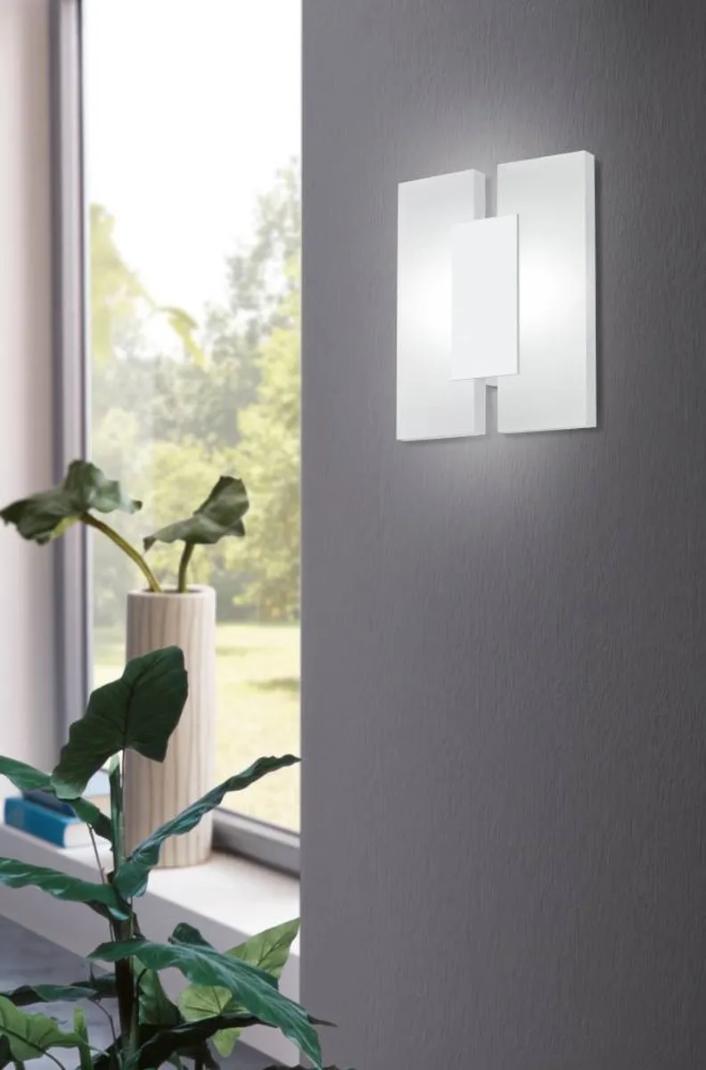 Eglo Metrass 2 Wand/Plafondlamp - 2 Lichtpunten - Wit