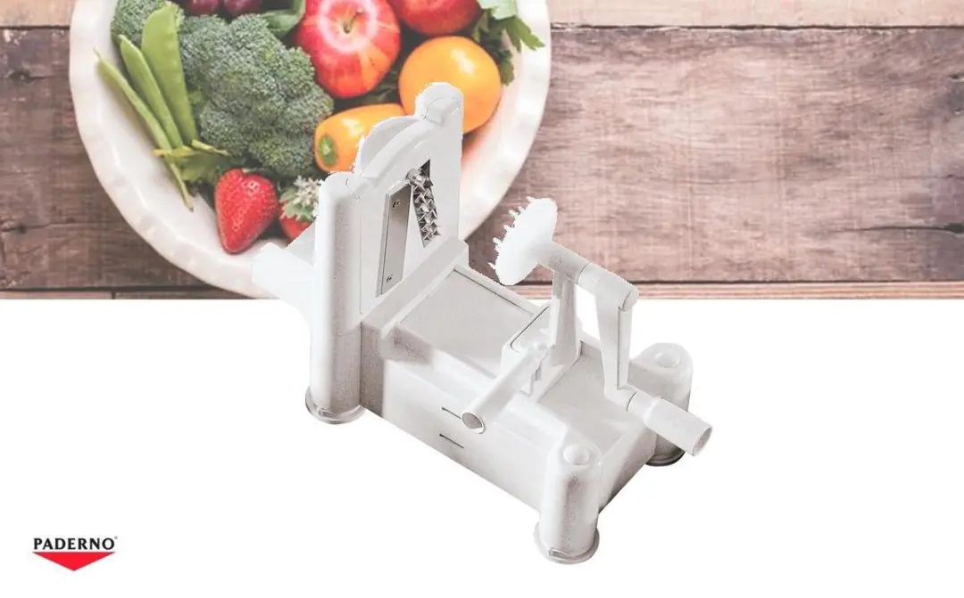 Paderno Spiraalvormige Groentesnijder Tri-Blade - Wit