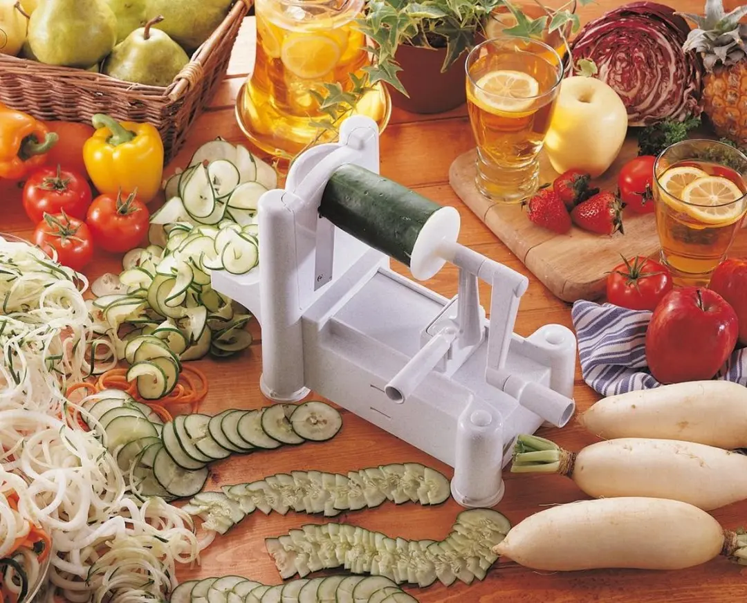 Paderno Spiraalvormige Groentesnijder Tri-Blade - Wit