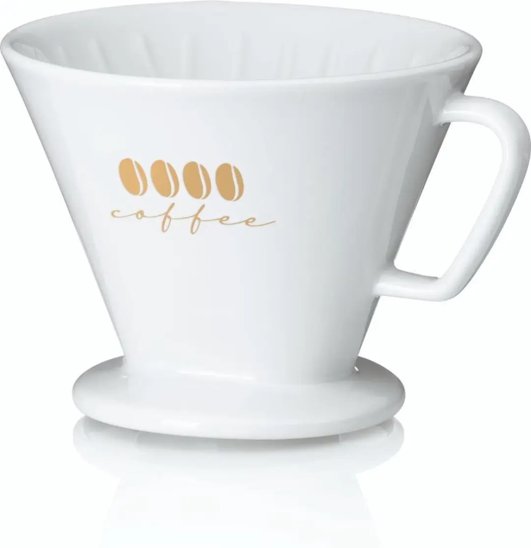 Kela Koffiefilterhouder L Porselein - Wit