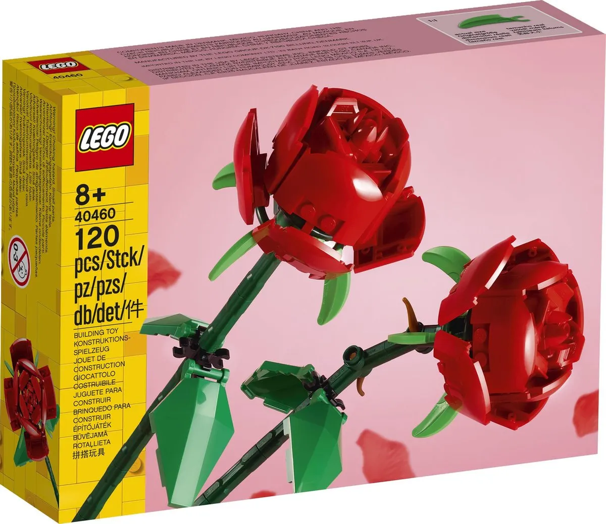 LEGO Rozen 40460 - 120 Stukken - Rood/ Groen - afbeelding 2 van 5