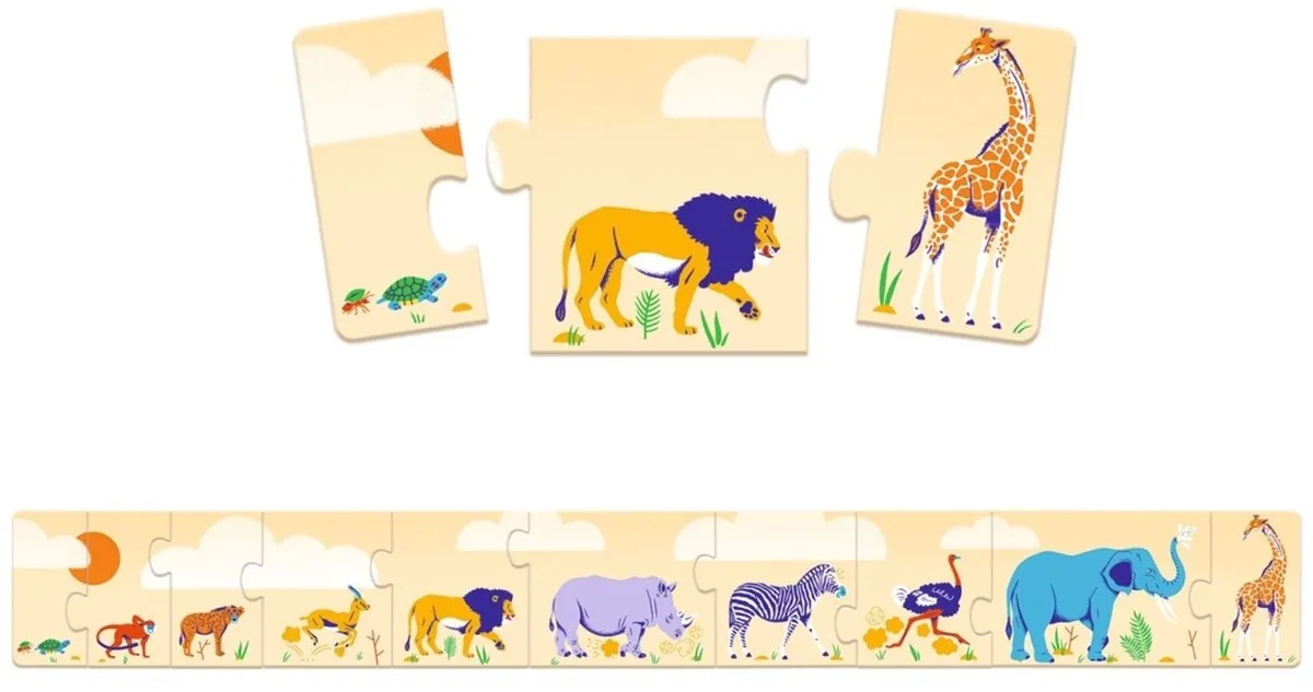 Djeco Puzzel Klein En Groot DJ08189 - 10 Stuks - Multicolor