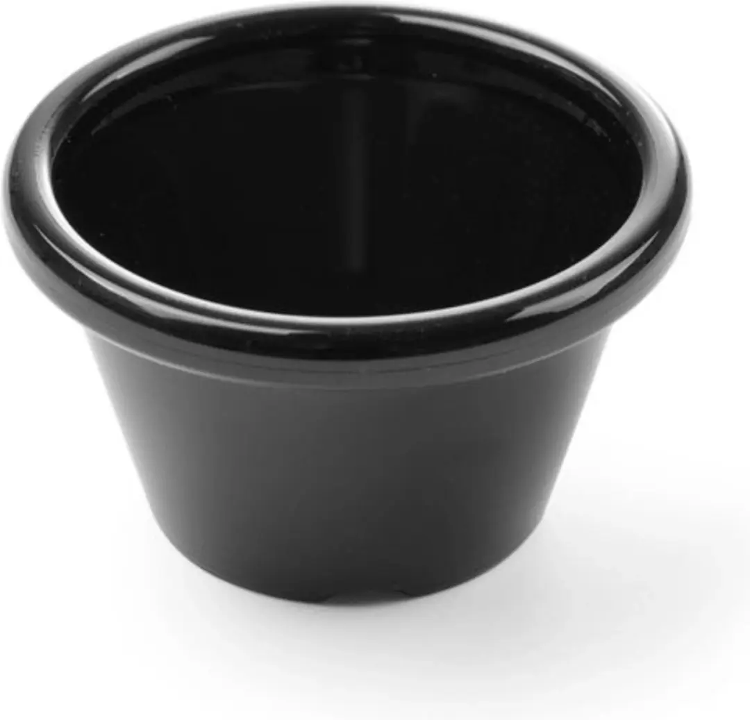 HENDI Ramekins Set 12 Stuks - 0.045L - Zwart