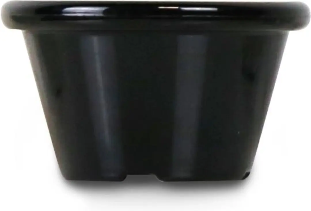 HENDI Ramekins Set 12 Stuks - 0.045L - Zwart