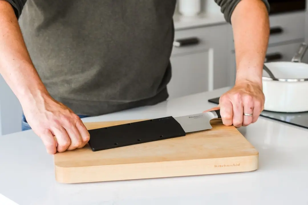KitchenAid Koksmes 20cm - Hoogwaardig Japans RVS - Zwart