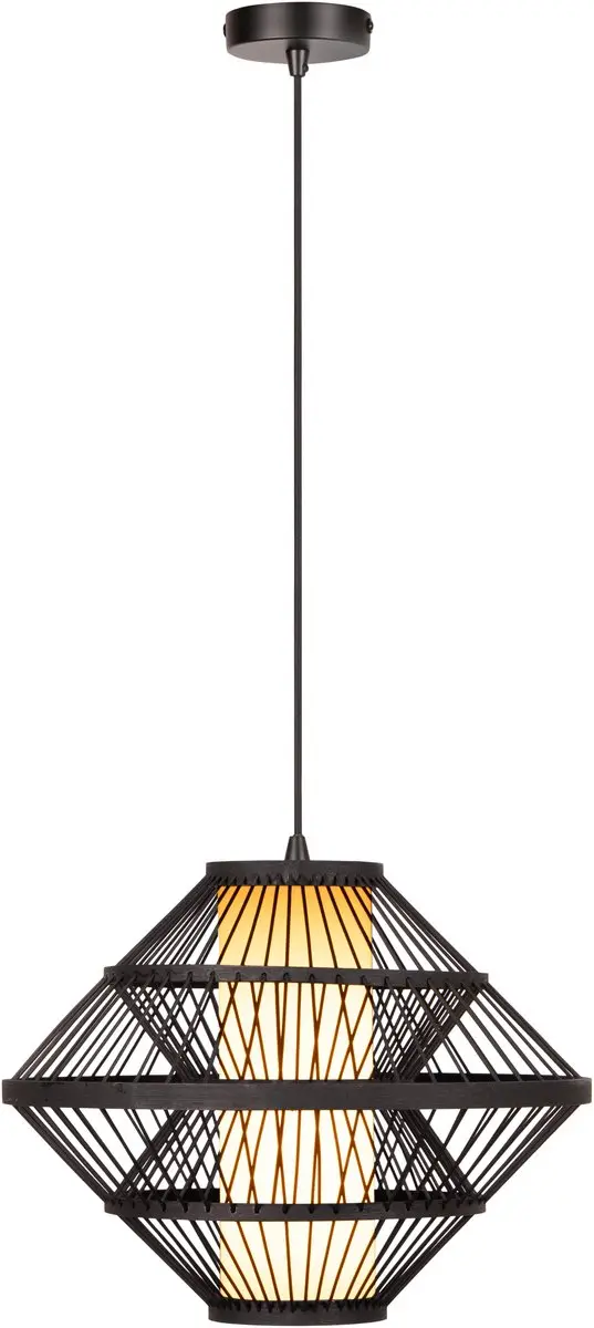 Lucide Pasquino Hanglamp Ø40cm - 1xE27 - Zwart