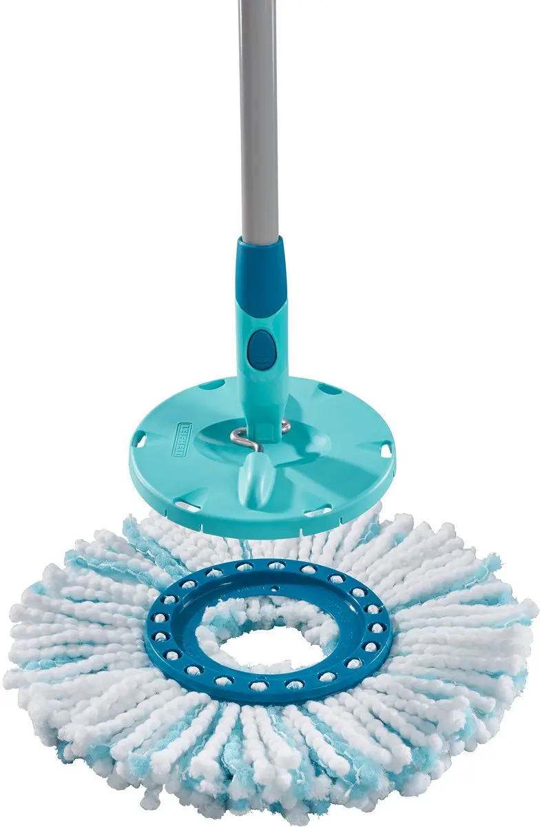 Leifheit CLEAN TWIST Disc Mop micro 52115 - 2 Stuks - Wit/Turkoois