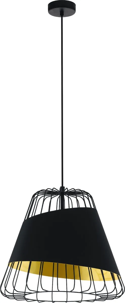 Eglo Austell Hanglamp Ø43cm - Zwart/Goud