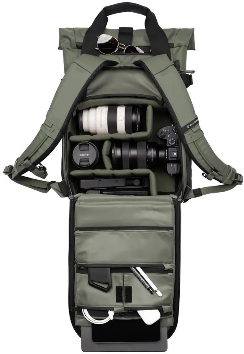 Wandrd PRVKE 21L Wasatch Green Rugzak - 15 inch - Zwart