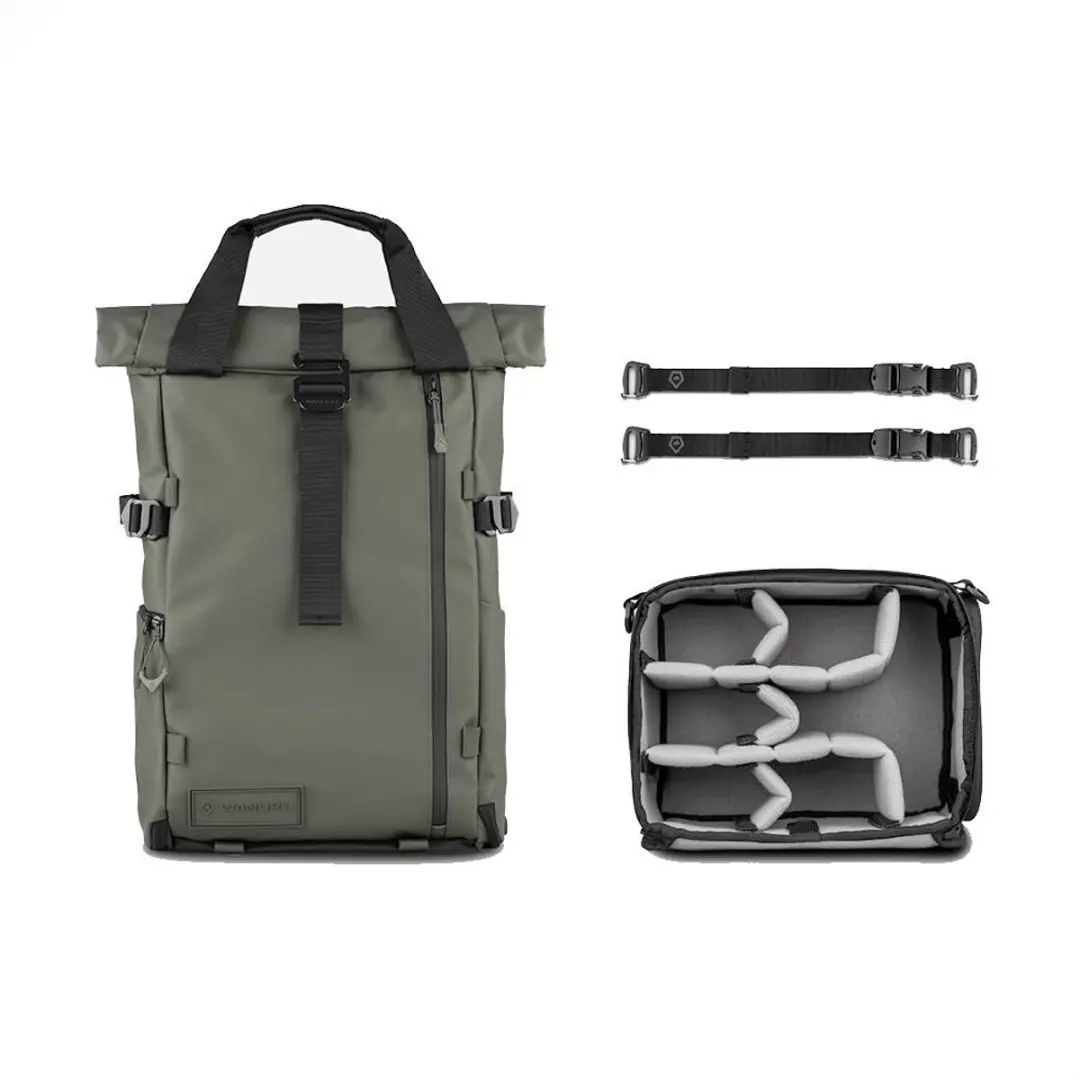 Wandrd PRVKE 21L Wasatch Green Rugzak - 15 inch - Zwart