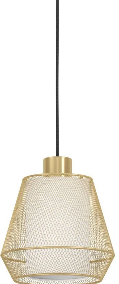 Eglo Ciudadela Hanglamp 3x E27 - 88cm - Zwart/Goud/Wit