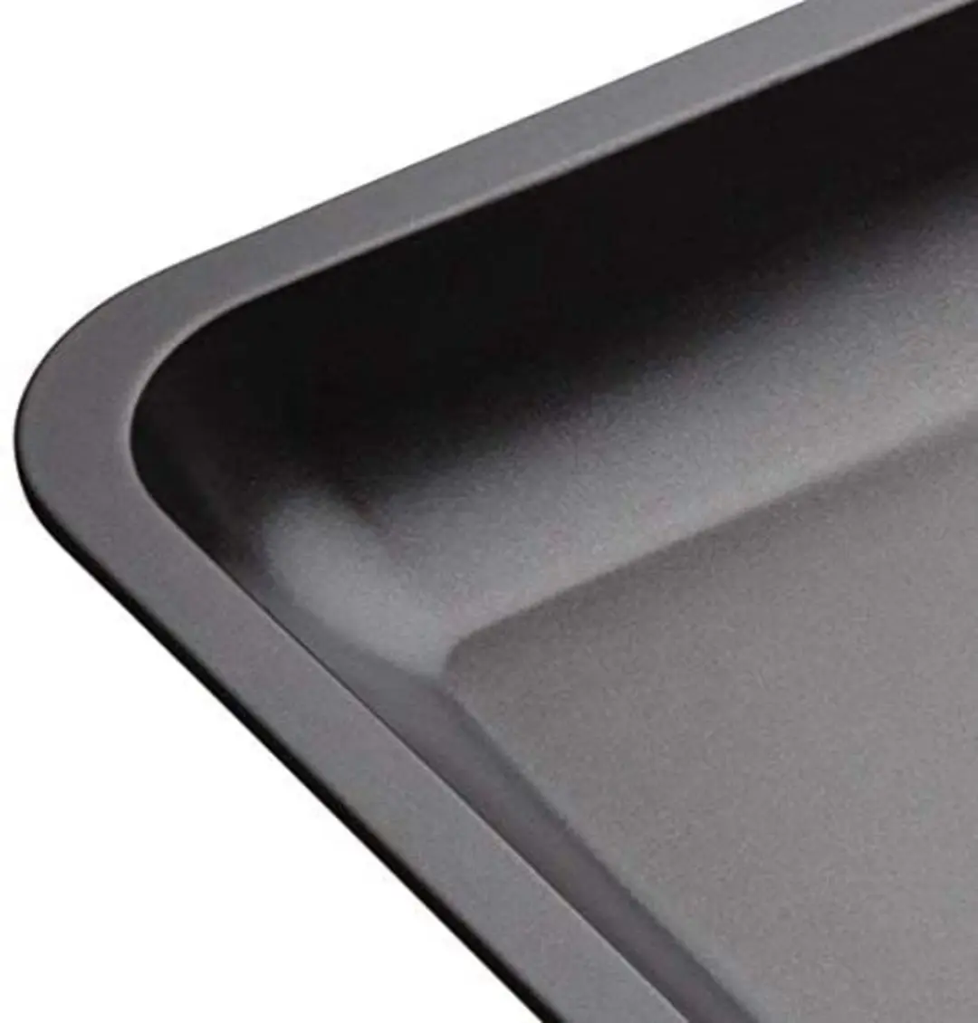 MasterClass Koolstofstaal Grote Schuine Pan 5028250168825 - Zwart
