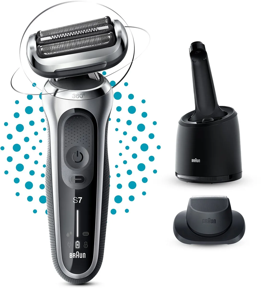Braun Series 7 71-S7200CC Scheerapparaat - 3 Mesjes - Zilver