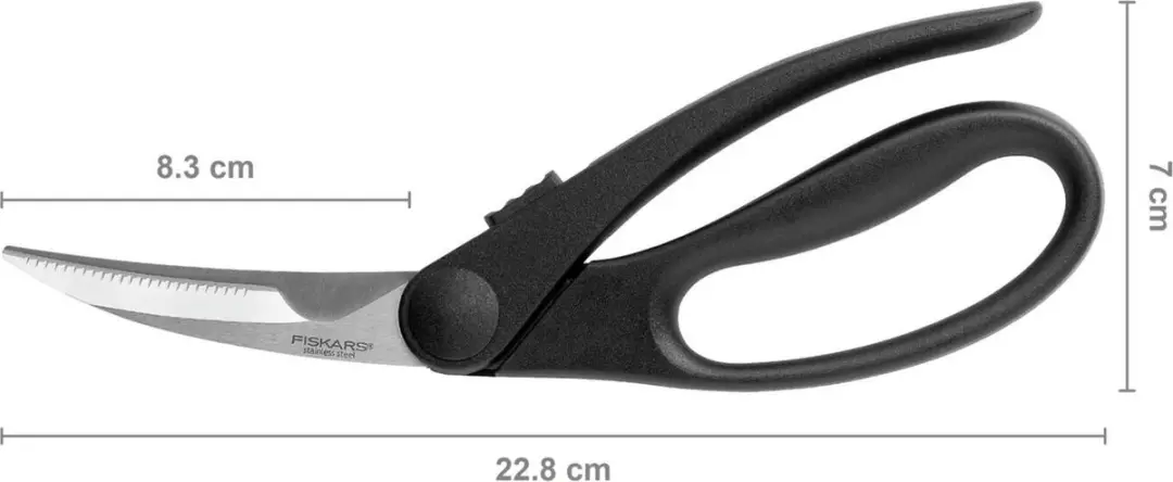 Fiskars Essential Gevogelteschaar 23cm - Zwart