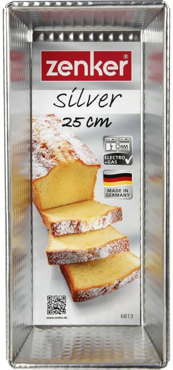 Zenker Cakevormen Set 2 Stuks - 25,5x11,2cm & 30x11,5cm - Grijs