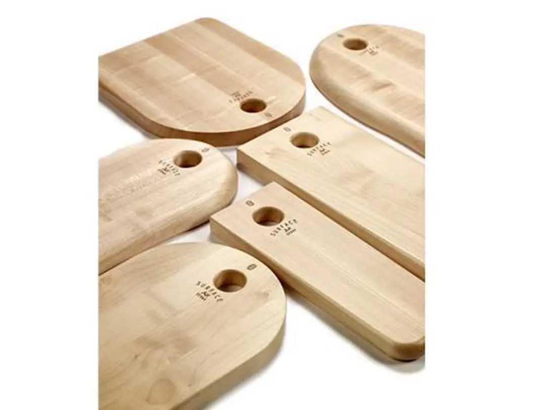 Serax Surface by Sergio Herman Snijplank Extra Small - 29,9x9,8cm - Bruin - afbeelding 3 van 4