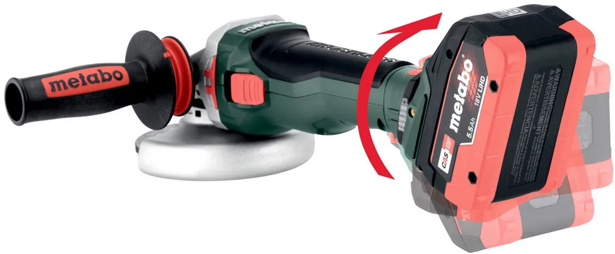 Metabo WVB 18 LTX BL 15-125 Haakse Slijper - 125mm - Metaal - borstelloos