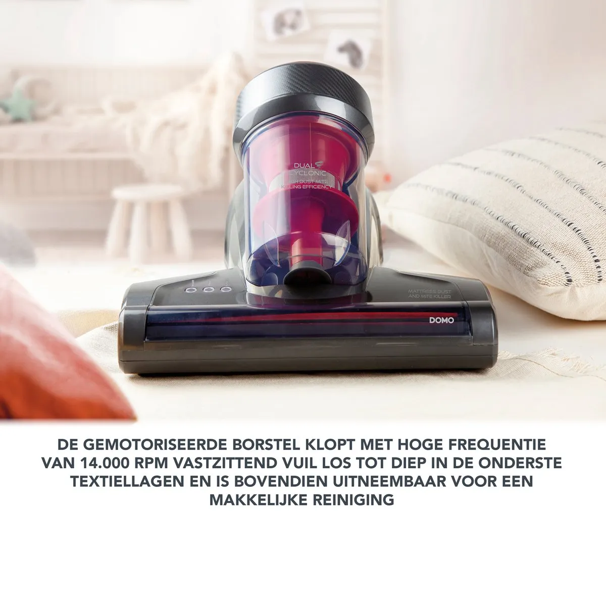 Domo DO234S Power Brush Matrasreiniger - 700W - UV