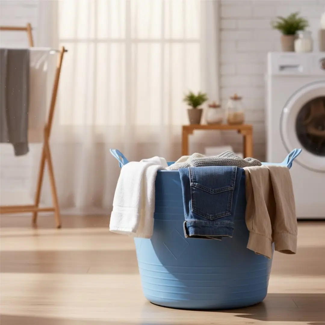 Excellent Houseware Flexibele Kuip 27L - Blauw