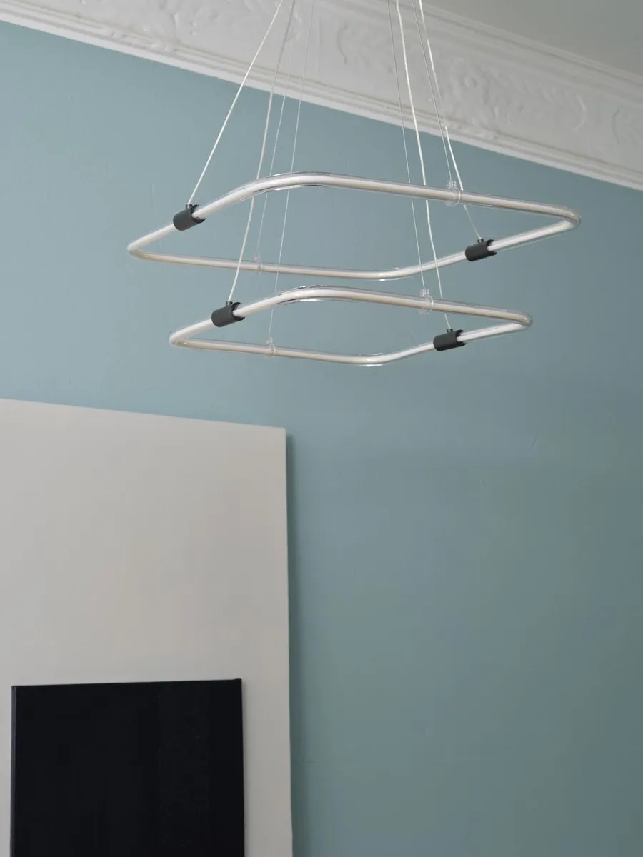 LEDVANCE Decor Tetragon Hanglamp 2x23W - 2500lm 3000K - Donkergrijs