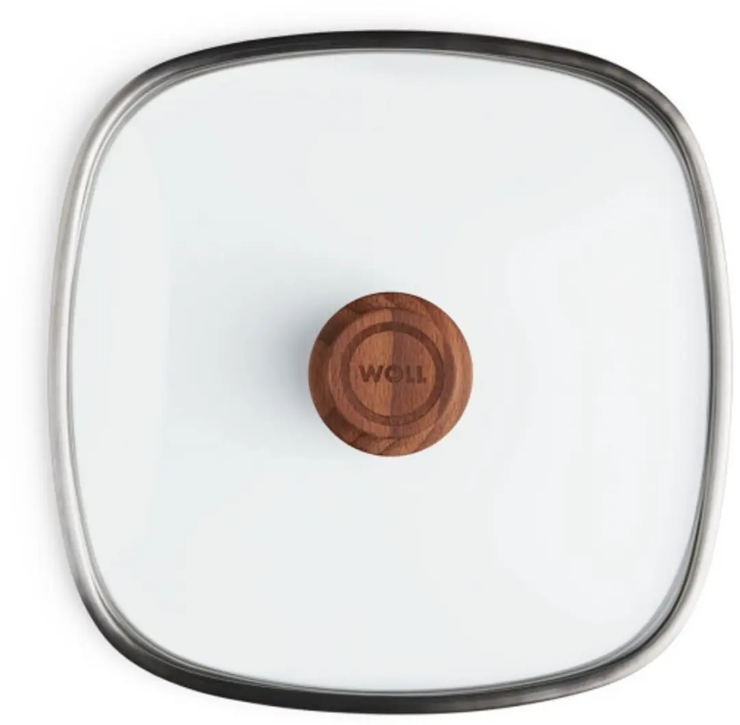 Woll EcoLogic QXR Veiligheidsglas Deksel 24x24cm Beukenhout