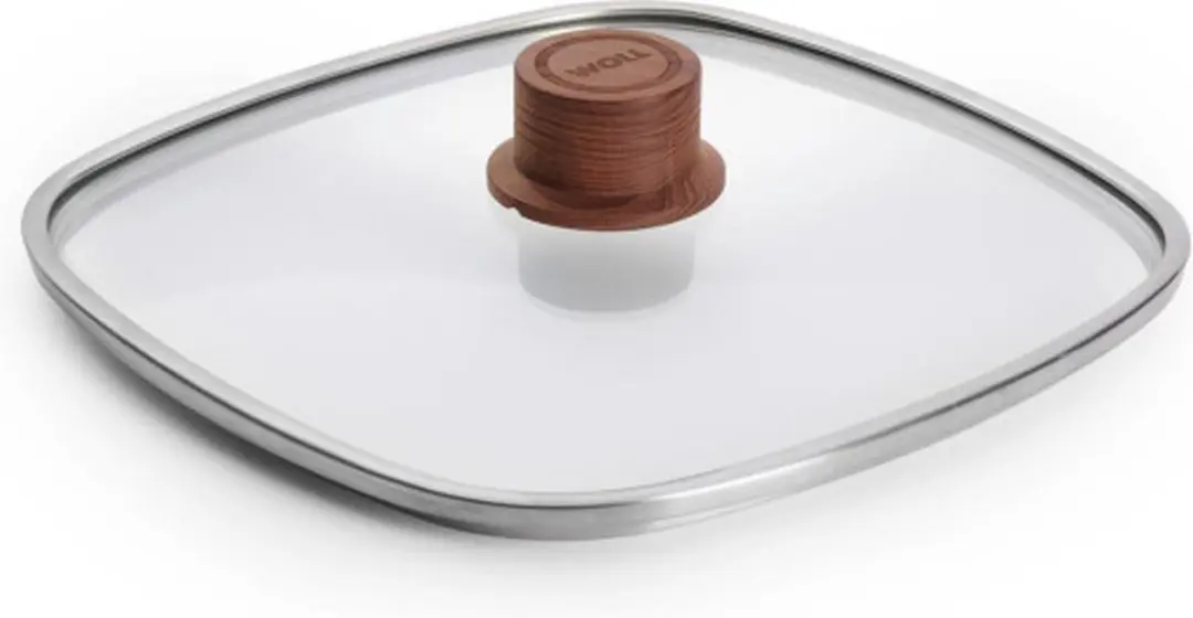 Woll EcoLogic QXR Veiligheidsglas Deksel 24x24cm Beukenhout