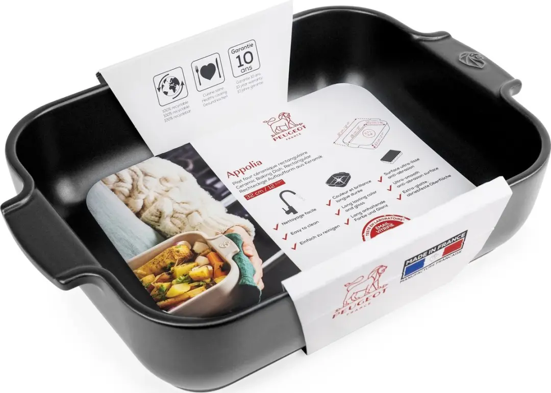 Peugeot Appolia Ovenschaal 32cm - Satijnzwart