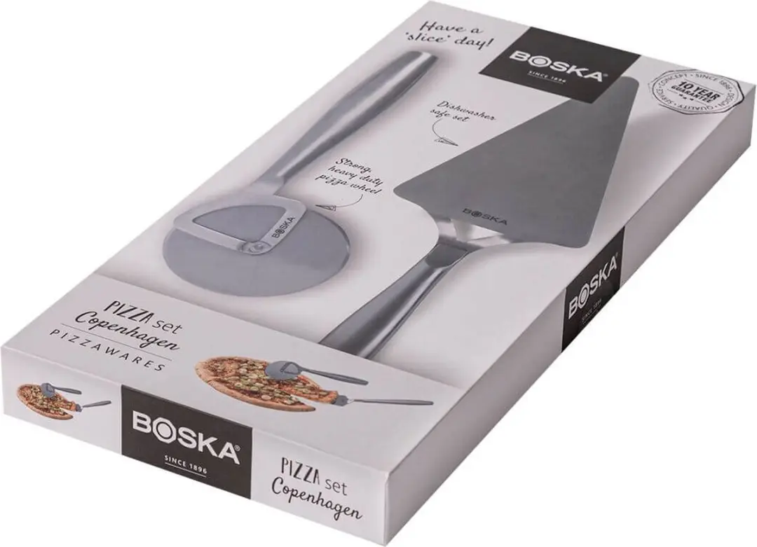 Boska Copenhagen Pizzaset - Spatel & Snijder RVS - Zilver
