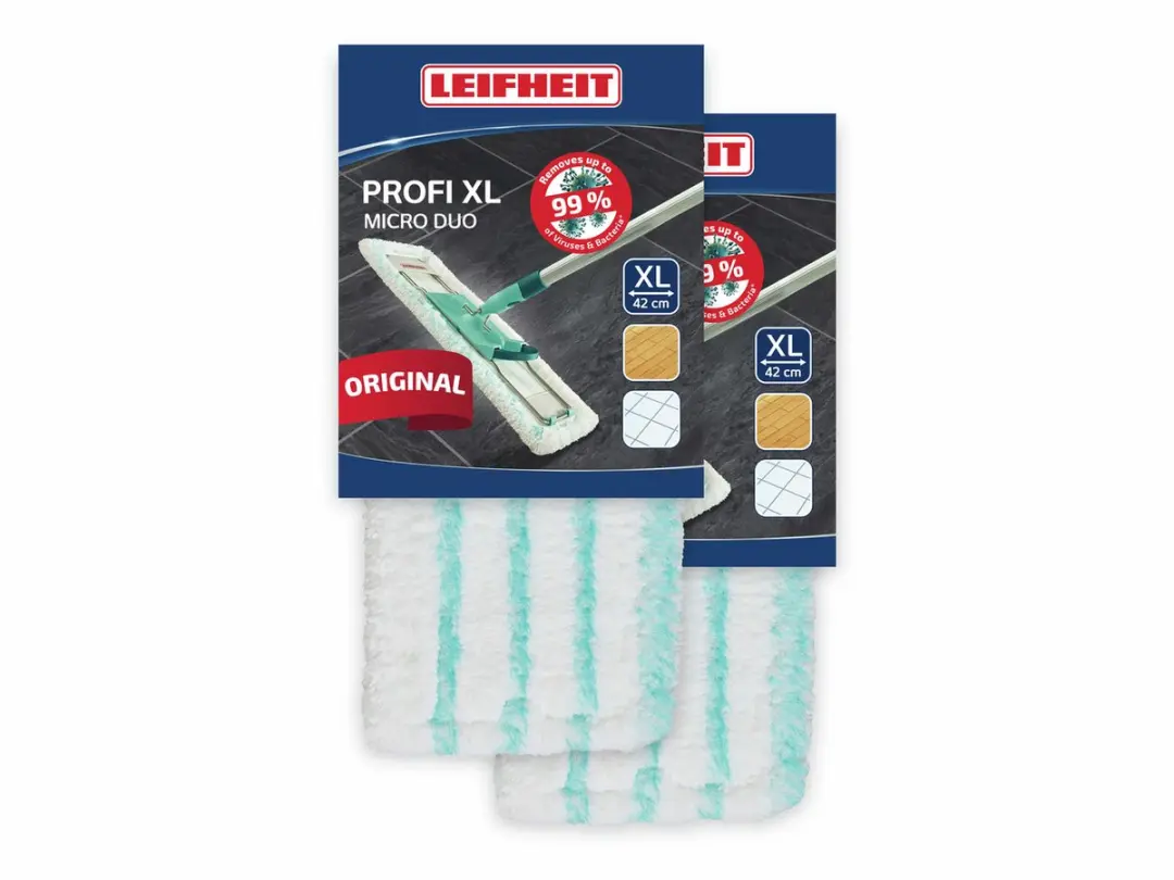 Leifheit Profi XL Micro Duo Vloerwisserovertrek 42cm - 2 Stuks