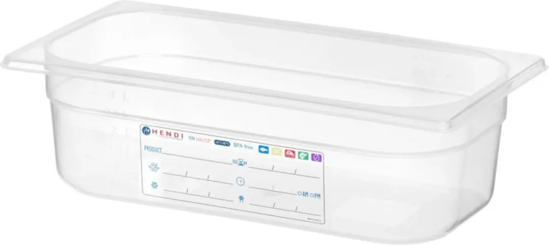 HENDI Gastronorm Bak 4L Transparant - 325x176x100mm