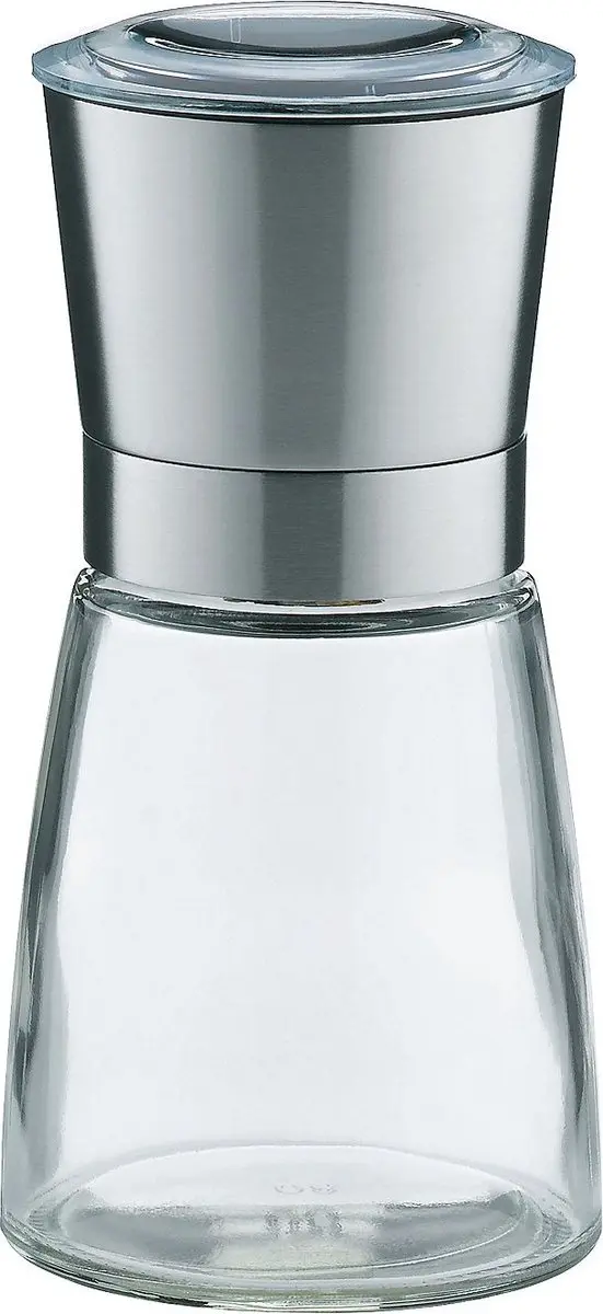 Kela Zout- en Pepermolen RVS 6.5cm - Transparant