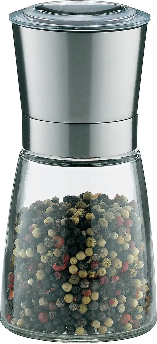Kela Zout- en Pepermolen RVS 6.5cm - Transparant